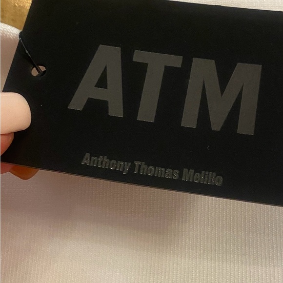 ATM Women’s White Palazzo Wide Leg Tall Flowy Pants NEW size small - Picture 8 of 14